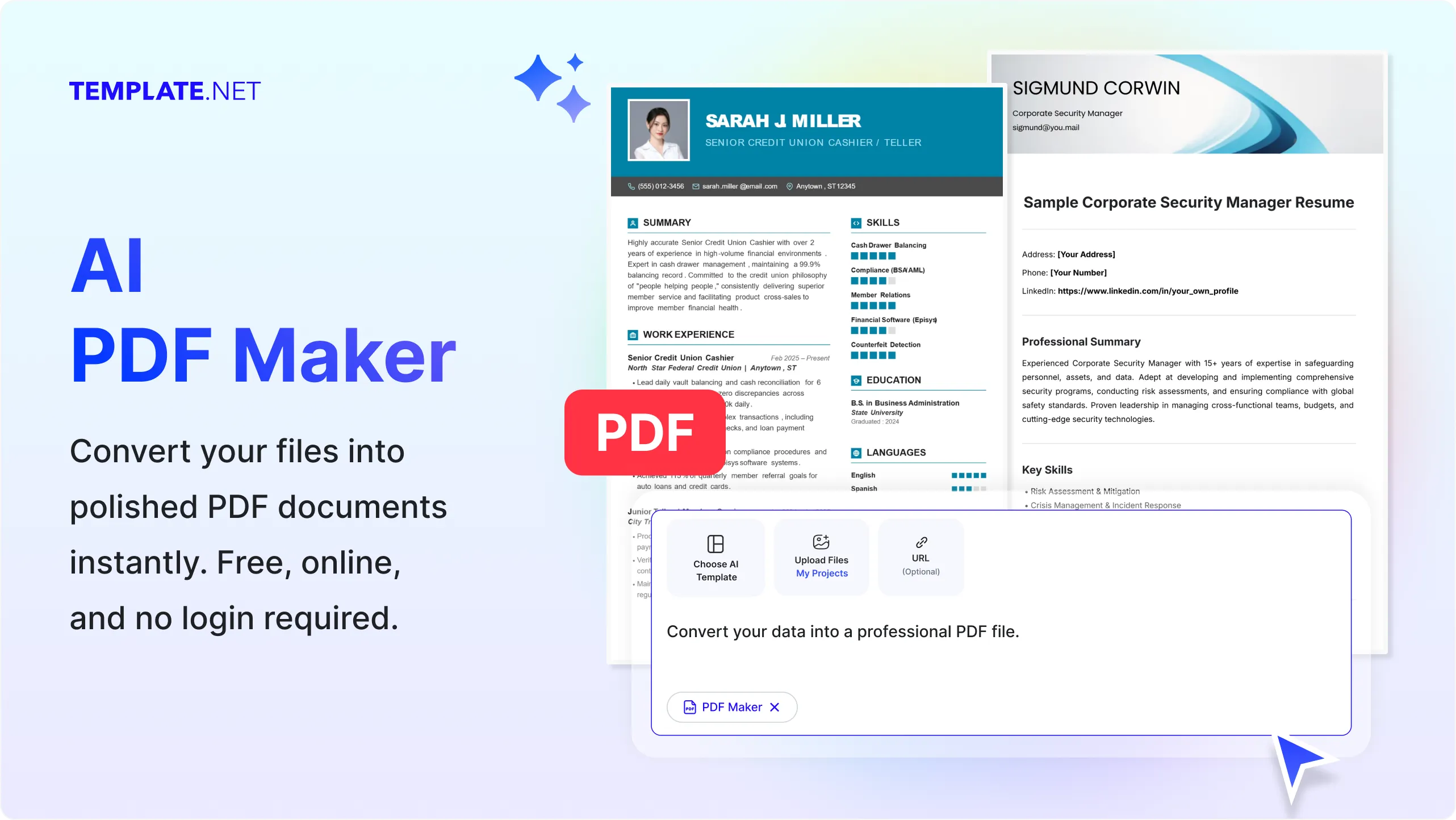 Free AI PDF Maker | AI PDF Creator & PDF Generator Online